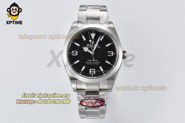 Explorer I 214270 39mm Clean Black/Stick & Numeral on SS/SS Bracelet VS3130 Super Clone Explorer I 214270 39mm Clean Black/Stick & Numeral on SS/SS Bracelet VS3130 Super Clone