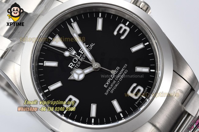 Explorer I 214270 39mm Clean Black/Stick & Numeral on SS/SS Bracelet VS3130 Super Clone Explorer I 214270 39mm Clean Black/Stick & Numeral on SS/SS Bracelet VS3130 Super Clone