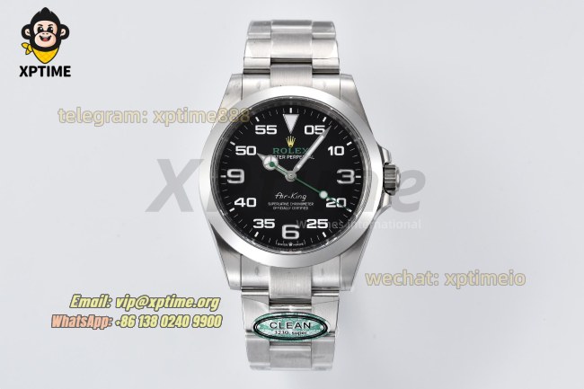 Airking 126900 40mm Clean Black/Numeral on SS Bracelet SH3230 Super Clone Airking 126900 40mm Clean Black/Numeral on SS Bracelet SH3230 Super Clone