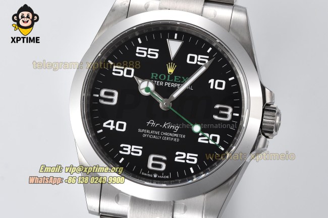 Airking 126900 40mm Clean Black/Numeral on SS Bracelet SH3230 Super Clone Airking 126900 40mm Clean Black/Numeral on SS Bracelet SH3230 Super Clone