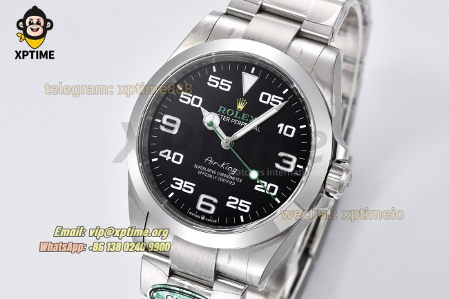 Airking 126900 40mm Clean Black/Numeral on SS Bracelet SH3230 Super Clone Airking 126900 40mm Clean Black/Numeral on SS Bracelet SH3230 Super Clone