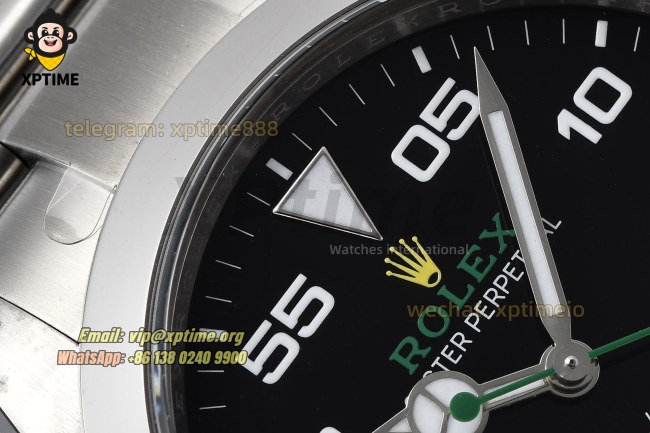 Airking 126900 40mm Clean Black/Numeral on SS Bracelet SH3230 Super Clone Airking 126900 40mm Clean Black/Numeral on SS Bracelet SH3230 Super Clone