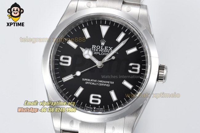 Explorer I 124270 36mm Clean Black/Stick & Numeral on SS/SS Bracelet SH3230 Super Clone Explorer I 124270 36mm Clean Black/Stick & Numeral on SS/SS Bracelet SH3230 Super Clone