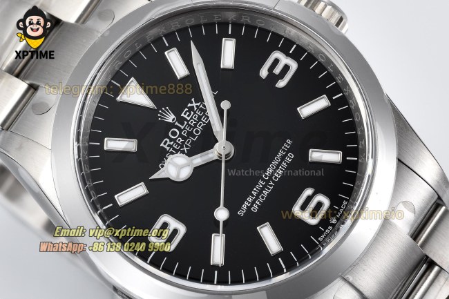 Explorer I 124270 36mm Clean Black/Stick & Numeral on SS/SS Bracelet SH3230 Super Clone Explorer I 124270 36mm Clean Black/Stick & Numeral on SS/SS Bracelet SH3230 Super Clone
