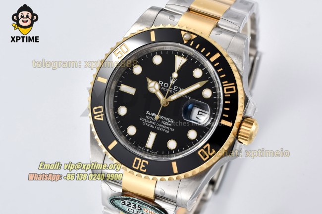 Submariner 126613LN 41mm Clean Black/Dot on YG/SS Bracelet SH3235 Submariner 126613LN 41mm Clean Black/Dot on YG/SS Bracelet SH3235