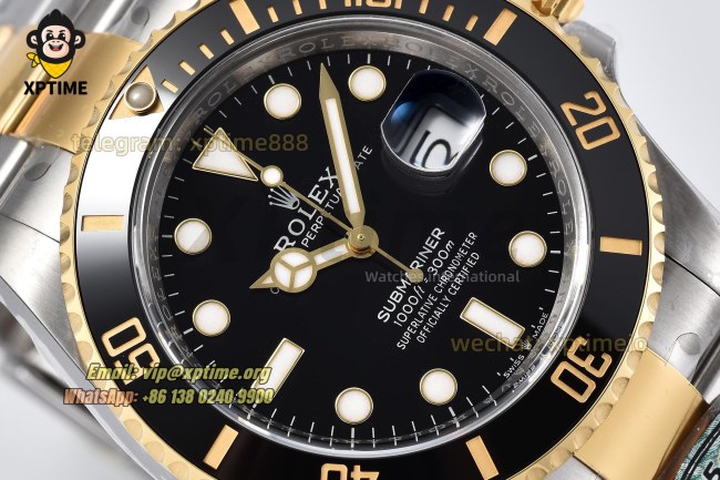 Submariner 126613LN 41mm Clean Black/Dot on YG/SS Bracelet SH3235 Submariner 126613LN 41mm Clean Black/Dot on YG/SS Bracelet SH3235