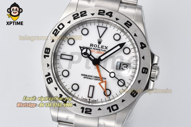 Explorer II 226570 42mm CLEAN White/Dot on SS/SS Bracelet VS3285 Super Clone Explorer II 226570 42mm CLEAN White/Dot on SS/SS Bracelet VS3285 Super Clone