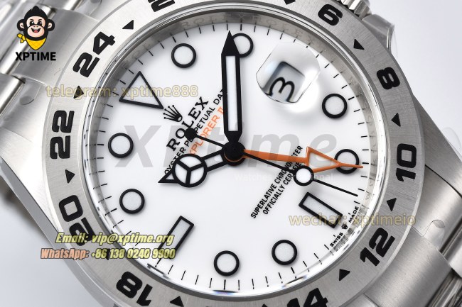 Explorer II 226570 42mm CLEAN White/Dot on SS/SS Bracelet VS3285 Super Clone Explorer II 226570 42mm CLEAN White/Dot on SS/SS Bracelet VS3285 Super Clone