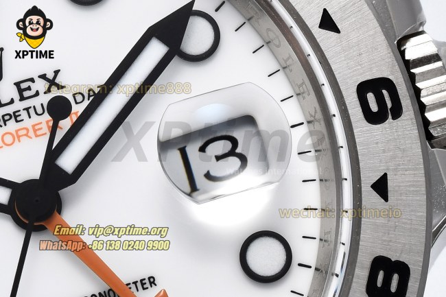 Explorer II 226570 42mm CLEAN White/Dot on SS/SS Bracelet VS3285 Super Clone Explorer II 226570 42mm CLEAN White/Dot on SS/SS Bracelet VS3285 Super Clone