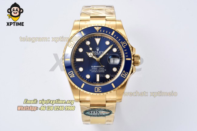 Submariner 126618LB 41mm Clean Blue/Dot on YG/YG Bracelet SH3235 Super Clone Submariner 126618LB 41mm Clean Blue/Dot on YG/YG Bracelet SH3235 Super Clone