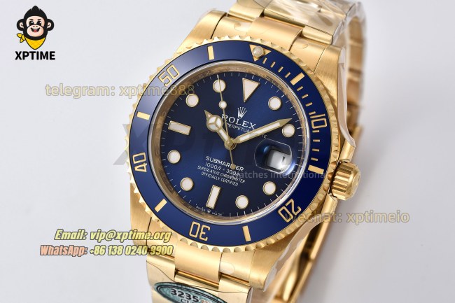Submariner 126618LB 41mm Clean Blue/Dot on YG/YG Bracelet SH3235 Super Clone Submariner 126618LB 41mm Clean Blue/Dot on YG/YG Bracelet SH3235 Super Clone