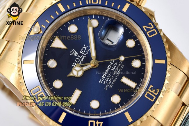 Submariner 126618LB 41mm Clean Blue/Dot on YG/YG Bracelet SH3235 Super Clone Submariner 126618LB 41mm Clean Blue/Dot on YG/YG Bracelet SH3235 Super Clone