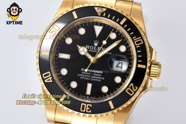 Submariner 126618LB 41mm Clean Black/Dot on YG/YG Bracelet SH3235 Super Clone Submariner 126618LB 41mm Clean Black/Dot on YG/YG Bracelet SH3235 Super Clone