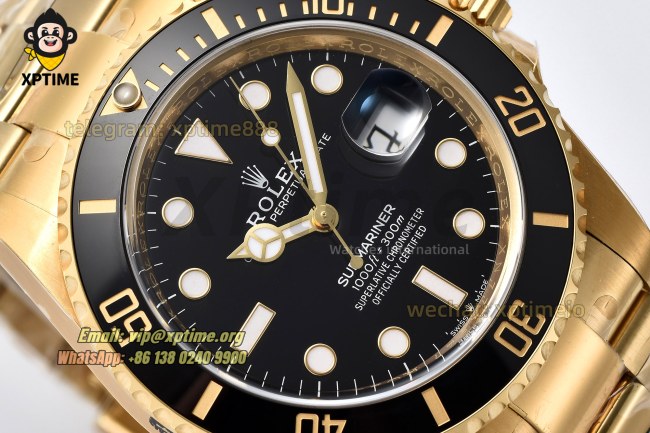 Submariner 126618LB 41mm Clean Black/Dot on YG/YG Bracelet SH3235 Super Clone Submariner 126618LB 41mm Clean Black/Dot on YG/YG Bracelet SH3235 Super Clone