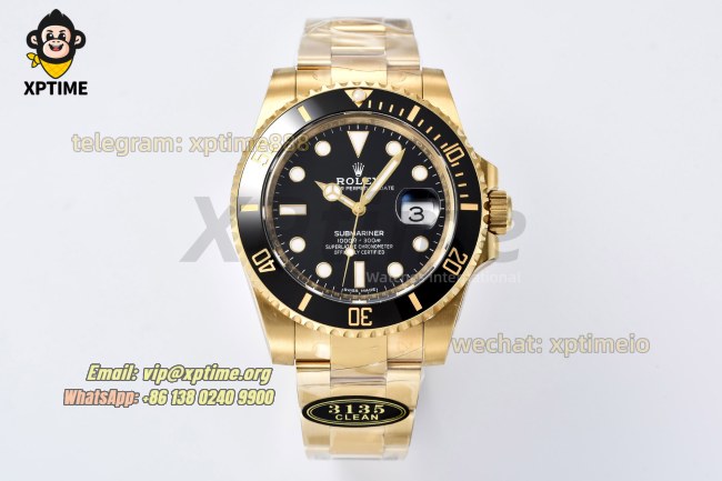 Submariner 116618LN 41mm Clean Black/Dot on YG/YG Bracelet VS3135 Super Clone Submariner 116618LN 41mm Clean Black/Dot on YG/YG Bracelet VS3135 Super Clone