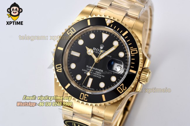 Submariner 116618LN 41mm Clean Black/Dot on YG/YG Bracelet VS3135 Super Clone Submariner 116618LN 41mm Clean Black/Dot on YG/YG Bracelet VS3135 Super Clone