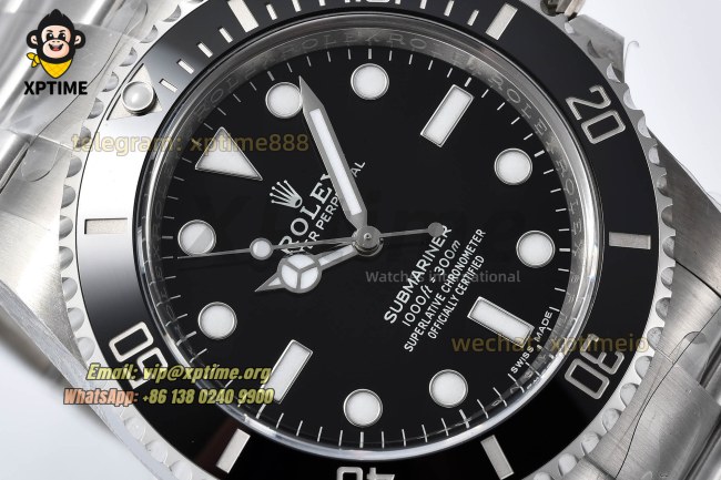 Submariner No Date 114060 40mm Clean Black/Dot on SS/SS Bracelet VS3130 Submariner No Date 114060 40mm Clean Black/Dot on SS/SS Bracelet VS3130