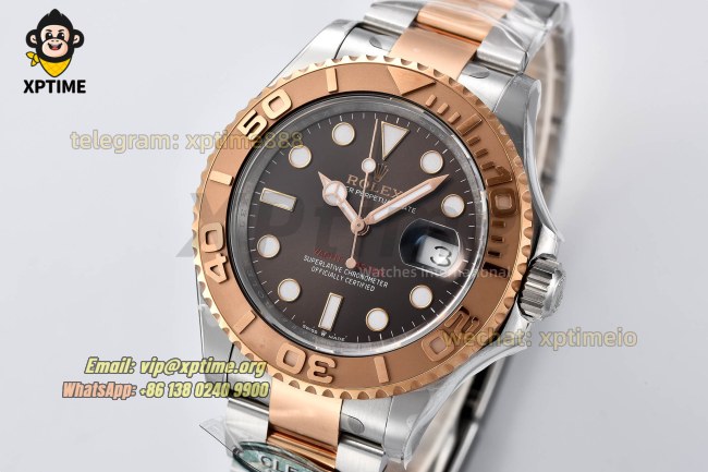Yacht-Master 126621 40mm Clean Brown/Dot on RG/SS Bracelet SH3235 Super Clone Yacht-Master 126621 40mm Clean Brown/Dot on RG/SS Bracelet SH3235 Super Clone