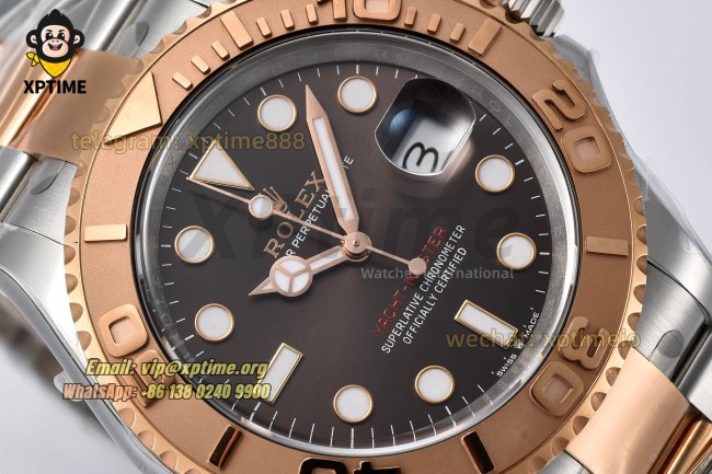 Yacht-Master 126621 40mm Clean Brown/Dot on RG/SS Bracelet SH3235 Super Clone Yacht-Master 126621 40mm Clean Brown/Dot on RG/SS Bracelet SH3235 Super Clone