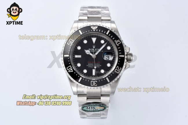 Sea Dweller 126600 43mm Clean Black/Dot on SS/SS Bracelet HS3235 Super Clone Sea Dweller 126600 43mm Clean Black/Dot on SS/SS Bracelet HS3235 Super Clone