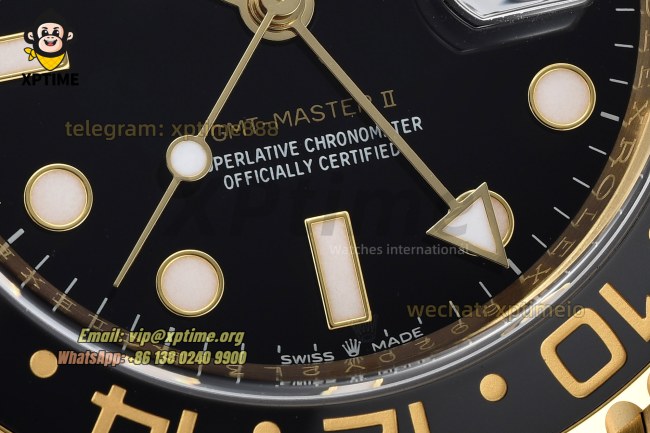GMT Master II 126718 GRNR 40mm Clean Black/Dot on Jub YG/YG Bracelet DD3285 GMT Master II 126718 GRNR 40mm Clean Black/Dot on Jub YG/YG Bracelet DD3285
