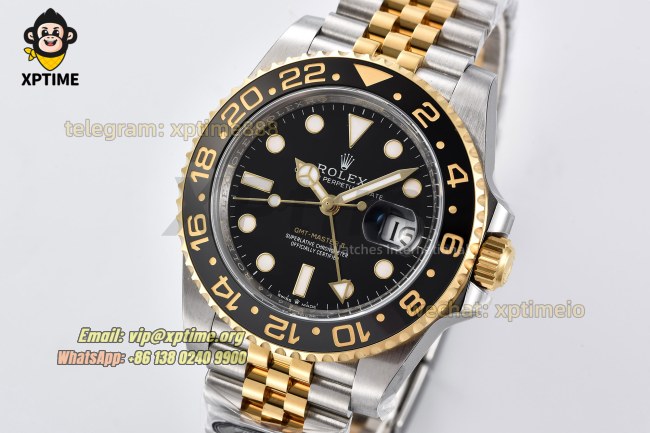 GMT Master II 116713 GRNR 40mm Clean Black/Dot on Jub YG/SS Bracelet DD3285 GMT Master II 116713 GRNR 40mm Clean Black/Dot on Jub YG/SS Bracelet DD3285