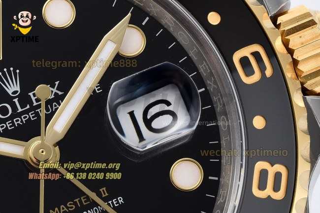 GMT Master II 116713 GRNR 40mm Clean Black/Dot on Jub YG/SS Bracelet DD3285 GMT Master II 116713 GRNR 40mm Clean Black/Dot on Jub YG/SS Bracelet DD3285