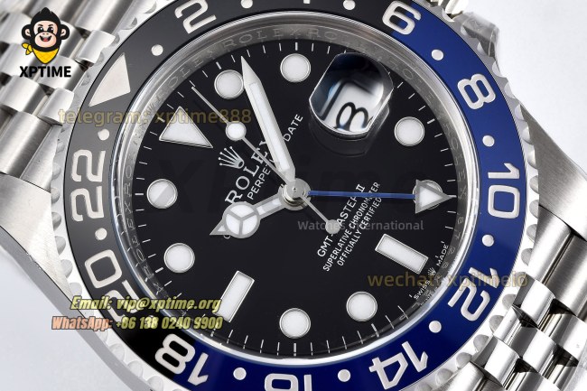 GMT Master II 126710 Batgirl 40mm Clean Black/Dot on Jub SS/SS Bracelet DD3285 GMT Master II 126710 Batgirl 40mm Clean Black/Dot on Jub SS/SS Bracelet DD3285