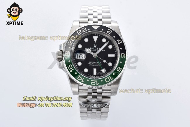 GMT Master II 126720 Sprite 40mm Clean Black/Dot on Jub SS/SS Bracelet DD3285 GMT Master II 126720 Sprite 40mm Clean Black/Dot on Jub SS/SS Bracelet DD3285