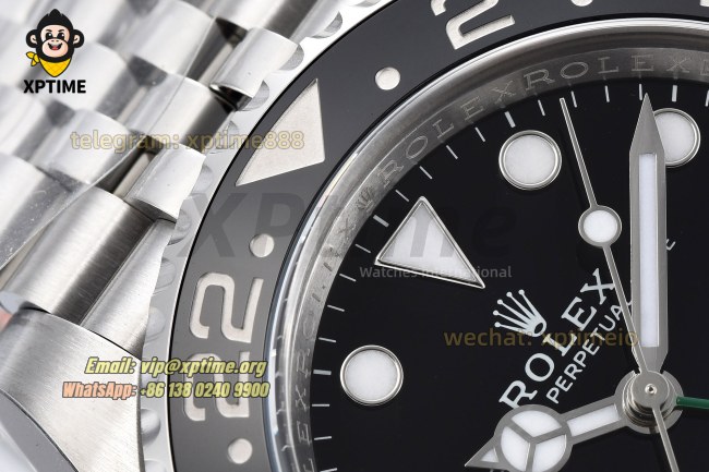 GMT Master II 126720 Sprite 40mm Clean Black/Dot on Jub SS/SS Bracelet DD3285 GMT Master II 126720 Sprite 40mm Clean Black/Dot on Jub SS/SS Bracelet DD3285