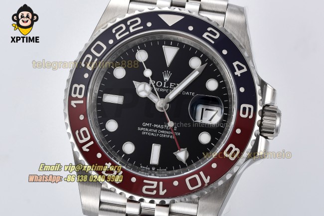 GMT Master II 126710 Pepsi 40mm Clean Black/Dot on Jub SS/SS Bracelet V3 DD3285 GMT Master II 126710 Pepsi 40mm Clean Black/Dot on Jub SS/SS Bracelet V3 DD3285