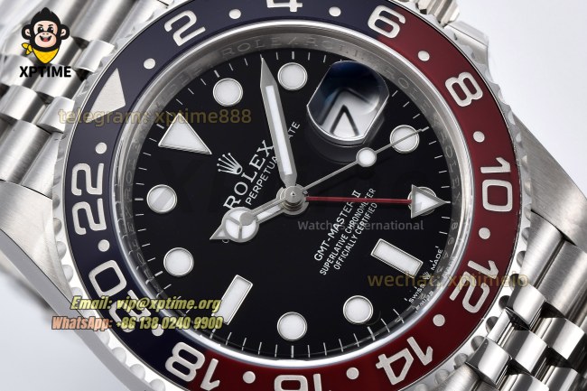 GMT Master II 126710 Pepsi 40mm Clean Black/Dot on Jub SS/SS Bracelet V3 DD3285 GMT Master II 126710 Pepsi 40mm Clean Black/Dot on Jub SS/SS Bracelet V3 DD3285