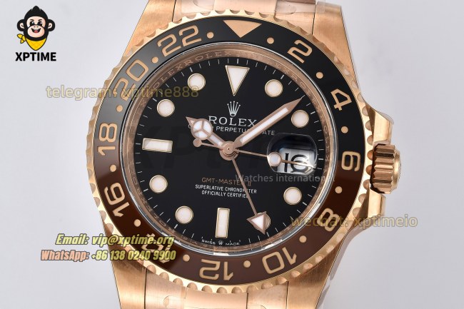 GMT Master II 126715 Rootbeer 40mm Clean Black/Dot on Oys RG/RG Bracelet DD3285 GMT Master II 126715 Rootbeer 40mm Clean Black/Dot on Oys RG/RG Bracelet DD3285