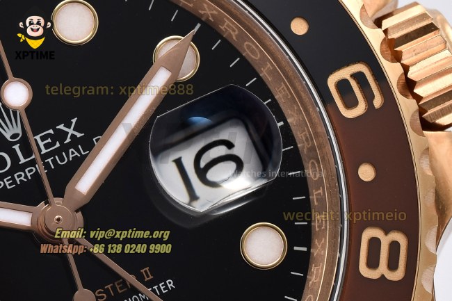 GMT Master II 126715 Rootbeer 40mm Clean Black/Dot on Oys RG/RG Bracelet DD3285 GMT Master II 126715 Rootbeer 40mm Clean Black/Dot on Oys RG/RG Bracelet DD3285