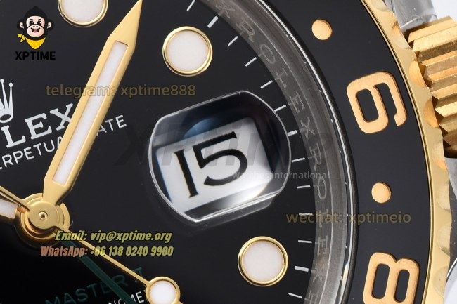 GMT Master II 116713 GRNR 40mm Clean Black/Dot on Oys YG/SS Bracelet VR3186 GMT Master II 116713 GRNR 40mm Clean Black/Dot on Oys YG/SS Bracelet VR3186