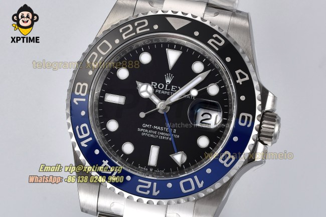 GMT Master II 126710 Batman 40mm Clean Black/Dot on Oys SS/SS Bracelet DD3285 GMT Master II 126710 Batman 40mm Clean Black/Dot on Oys SS/SS Bracelet DD3285