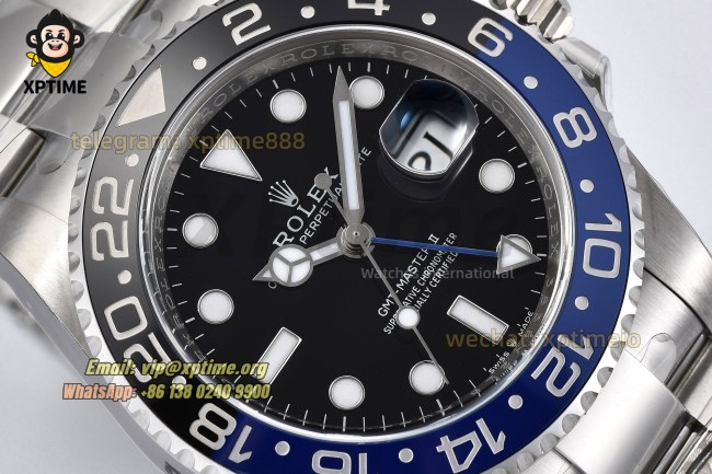 GMT Master II 126710 Batman 40mm Clean Black/Dot on Oys SS/SS Bracelet DD3285 GMT Master II 126710 Batman 40mm Clean Black/Dot on Oys SS/SS Bracelet DD3285