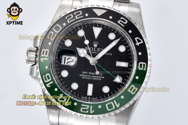 GMT Master II 126720 Sprite 40mm Clean Black/Dot on Oys SS/SS Bracelet DD3285 GMT Master II 126720 Sprite 40mm Clean Black/Dot on Oys SS/SS Bracelet DD3285