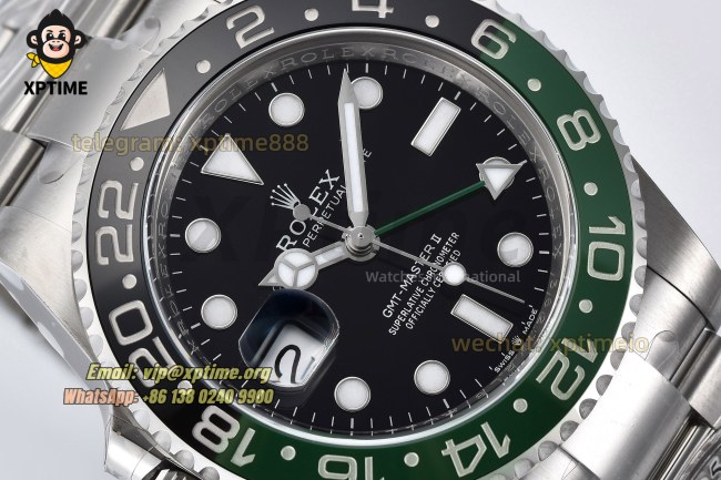 GMT Master II 126720 Sprite 40mm Clean Black/Dot on Oys SS/SS Bracelet DD3285 GMT Master II 126720 Sprite 40mm Clean Black/Dot on Oys SS/SS Bracelet DD3285