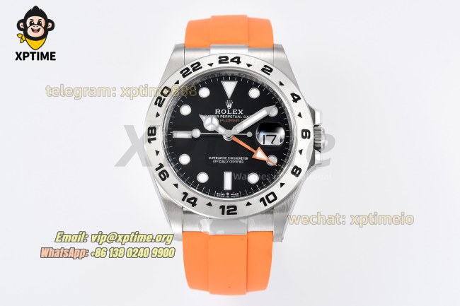 Explorer II 42mm CLEAN Black/Dot on SS/RU Strap VS3285 Super Clone Explorer II 42mm CLEAN Black/Dot on SS/RU Strap VS3285 Super Clone
