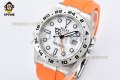 Explorer II 42mm CLEAN White/Dot on SS/RU Strap VS3285 Super Clone Explorer II 42mm CLEAN White/Dot on SS/RU Strap VS3285 Super Clone