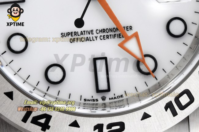 Explorer II 42mm CLEAN White/Dot on SS/RU Strap VS3285 Super Clone Explorer II 42mm CLEAN White/Dot on SS/RU Strap VS3285 Super Clone