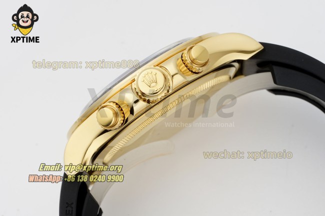 Daytona 126518 40mm Clean YG Black/Stick on YG/RU Strap SH4131 Super Clone Daytona 126518 40mm Clean YG Black/Stick on YG/RU Strap SH4131 Super Clone