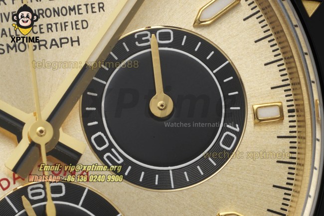 Daytona 126518 40mm Clean YG Black/Stick on YG/RU Strap SH4131 Super Clone Daytona 126518 40mm Clean YG Black/Stick on YG/RU Strap SH4131 Super Clone