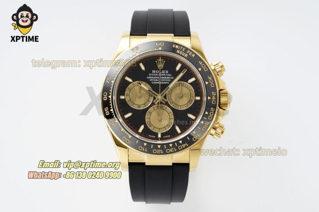 Daytona 126518 40mm Clean Black YG/Stick on YG/RU Strap SH4131 Super Clone Daytona 126518 40mm Clean Black YG/Stick on YG/RU Strap SH4131 Super Clone