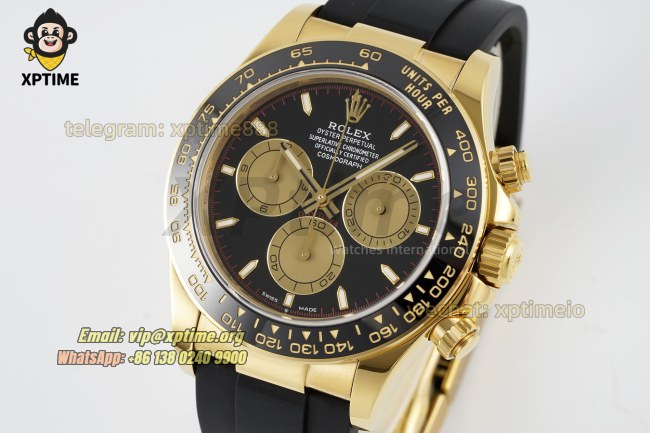 Daytona 126518 40mm Clean Black YG/Stick on YG/RU Strap SH4131 Super Clone Daytona 126518 40mm Clean Black YG/Stick on YG/RU Strap SH4131 Super Clone