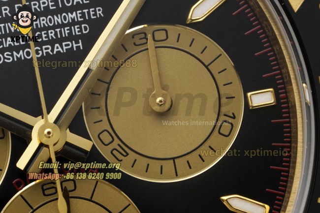 Daytona 126518 40mm Clean Black YG/Stick on YG/RU Strap SH4131 Super Clone Daytona 126518 40mm Clean Black YG/Stick on YG/RU Strap SH4131 Super Clone