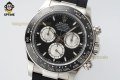 Daytona 126519 40mm Clean Black Silver/Stick on SS/RU Strap SH4131 Super Clone Daytona 126519 40mm Clean Black Silver/Stick on SS/RU Strap SH4131 Super Clone