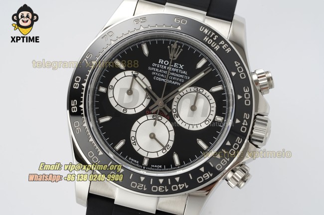 Daytona 126519 40mm Clean Black Silver/Stick on SS/RU Strap SH4131 Super Clone Daytona 126519 40mm Clean Black Silver/Stick on SS/RU Strap SH4131 Super Clone