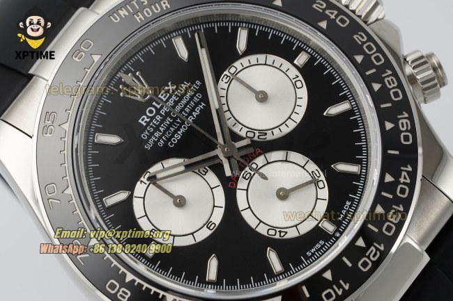 Daytona 126519 40mm Clean Black Silver/Stick on SS/RU Strap SH4131 Super Clone Daytona 126519 40mm Clean Black Silver/Stick on SS/RU Strap SH4131 Super Clone